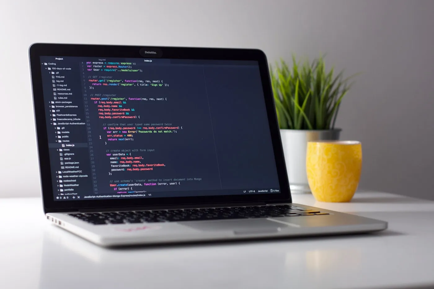 Gros plan sur un clavier de MacBook